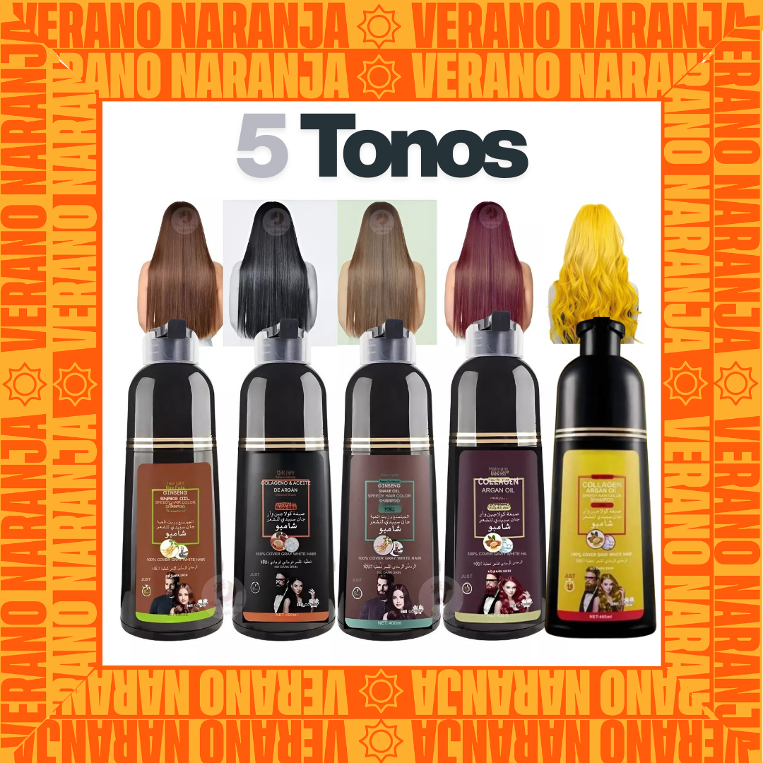 Vista 5 de SHAMPOO COLORANTE TINTE CUBRE CANAS - color: Marron Natural